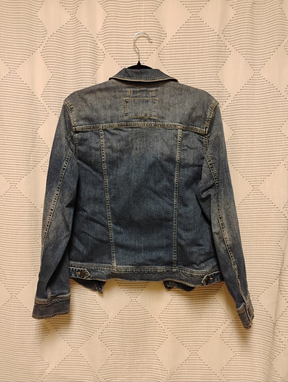 Eddie Bauer Stretch Blue Denim Jacket Woman's Large Tencel Rayon Soft - Picture 4 of 8